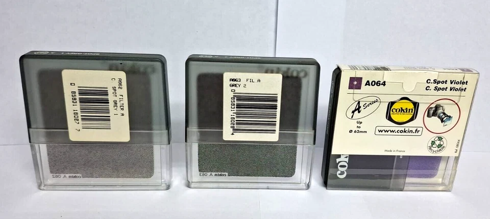 x3 Cokin Spot Gray 1 A062, Spot Gray 2 A063 , C. Spot Violet A064---M18 - Image 3 of 3