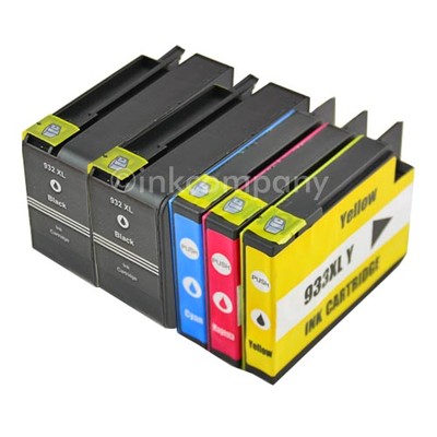 5 Druckerpatronen für HP 932 XL 933 XL Officejet 6600 E-All-In-One 6700 Premium
