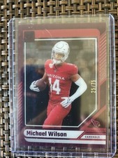 2024 Panini Clearly Donruss - Michael Wilson Black 25/75 Arizona Cardinals