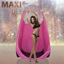 MaxiMist - Pink Spray Tan Tent / Pop Up Booth - Pink - Clear View Edition