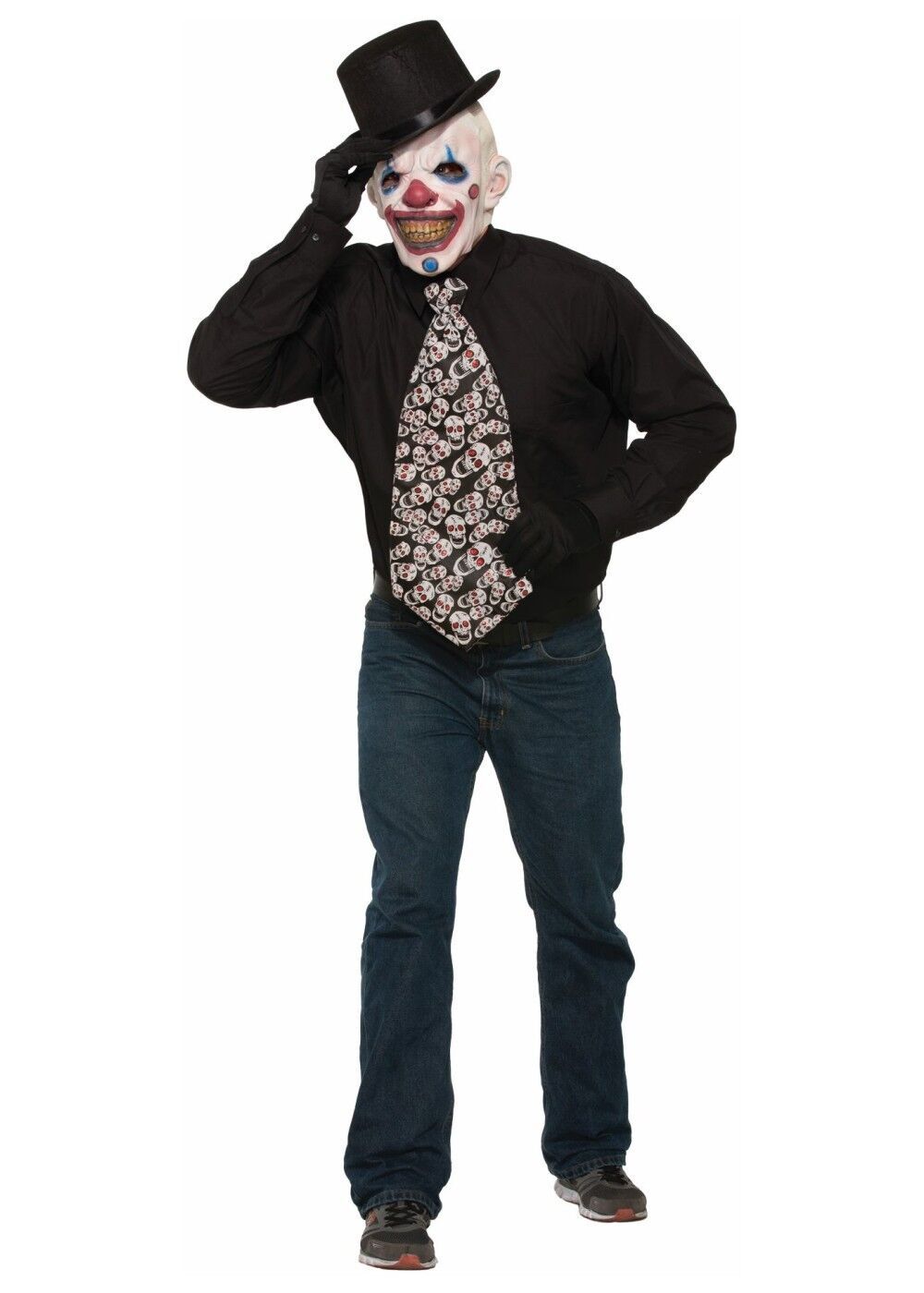 Evil Clown Jumbo Tie Horror Halloween Fancy Dress Accessory