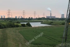 Photo 6x4 Megawatt Valley Fledborough River Trent, pylons and power stati c2010