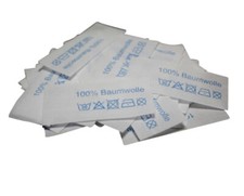 50 Textiletiketten 100% Baumwolle