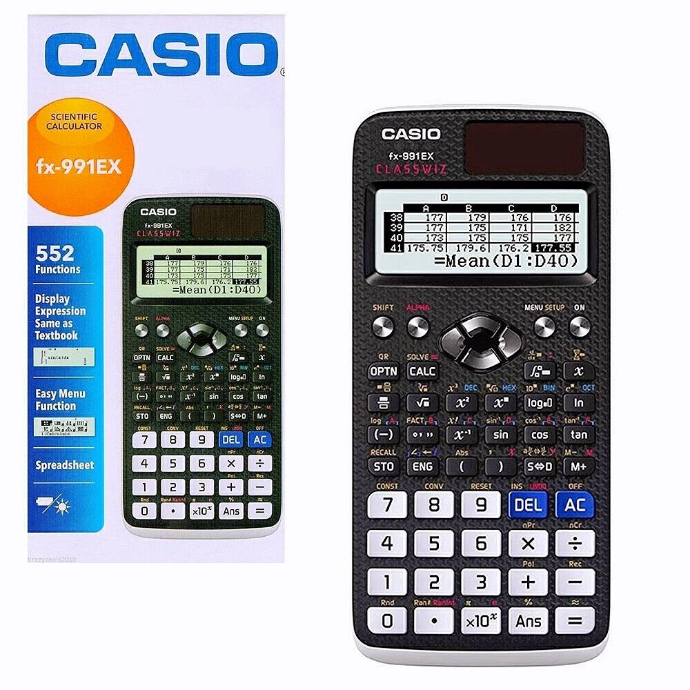 Casio FX-991EX Original Scientific Calculator Classwiz 552 Casio FX-991EX Original Scientific Calculator Classwiz 552