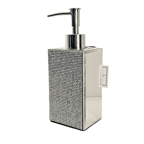 Sumnacon Vertical Crystal Napkin Holder | Sparkly Silver Metal & Crystal Napkin Stand For Kitchen, Dining