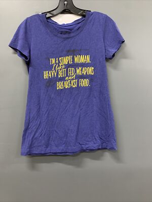 Task & Purpose / I m a simple Woman Graphic T-Shirt SZ L