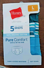 Hanes Ultimate Boys' 5 Tagless Briefs 100 Organic Cotton Pure Comfort
