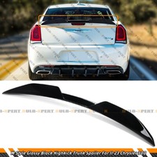 For 11-23 Chrysler 300 300s Srt8 M Style Gloss Black Highkick Trunk Spoiler Wing For 11-23 Chrysler 300 300s Srt8 M Style Gloss Black Highkick Trunk Spoiler Wing