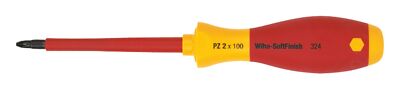 Wiha VDE Kreuzschlitz-Schraubendreher PZ 2 mit SoftFinish-Griff - 00879