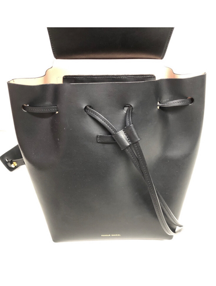 Mansur Gavriel Mini Backpack Black Ballerina - image 3