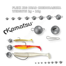 Flexi Jig Heads Cheburashka Ball Sinkers Drop Shot Weight Soft Lures Perch Pike