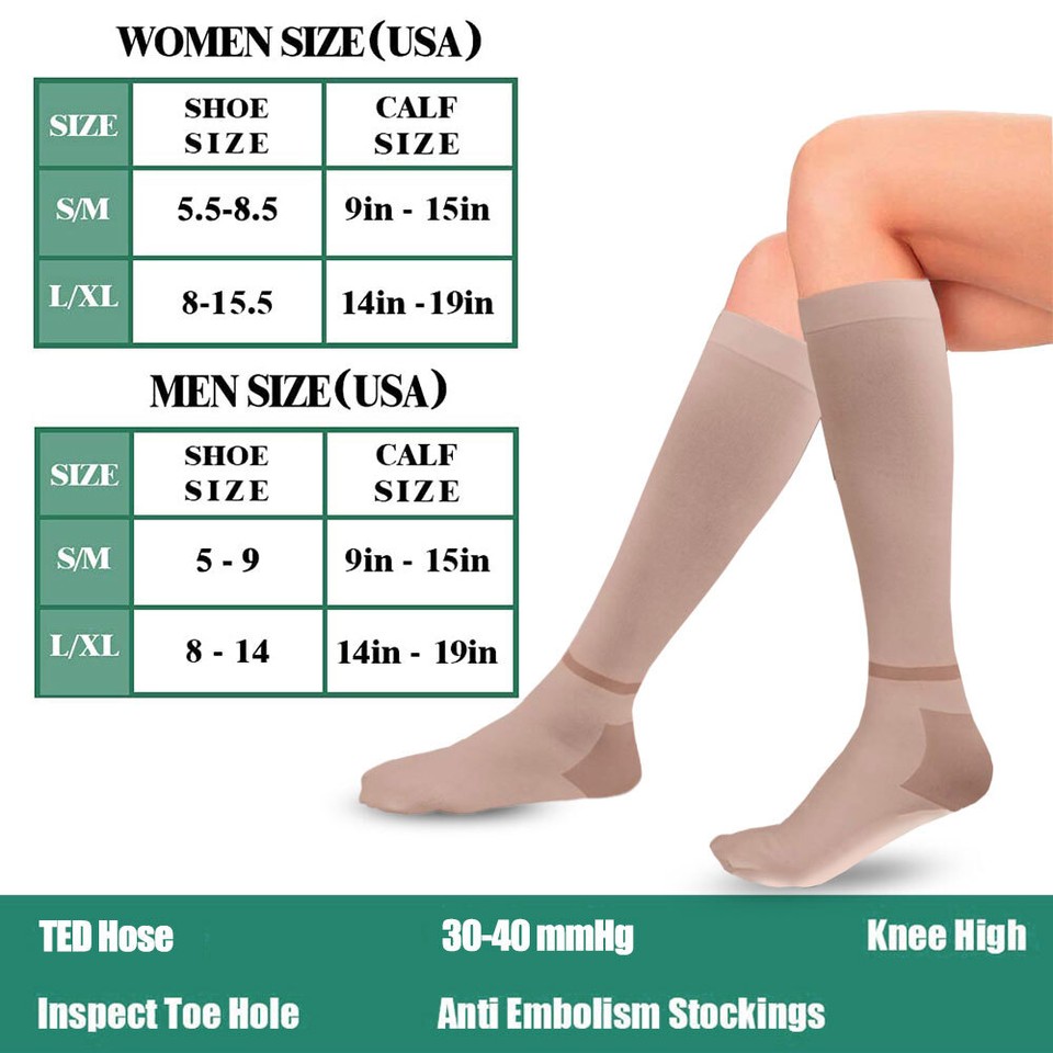 Compression Socks for Women & Men Circulation 3040 mmHg Best Support