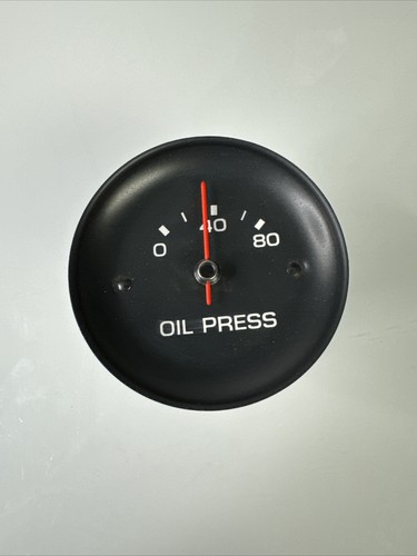 6464854 OEM 1977 Chevrolet Corvette 80 PSI Oil Pressure Gauge Tested