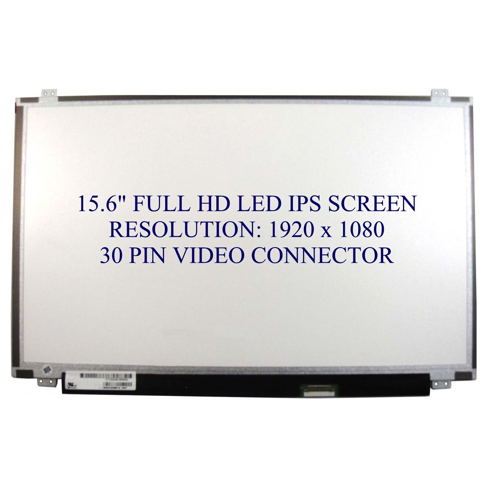 15.6"" LP156WF6(SP)(A1) Compatible IPS Laptop Screen 72% NTSC 30Pin FHD
