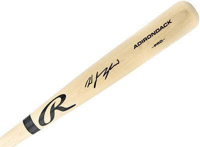 Wyatt Langford Auto Blonde Rawlings Adirondack Pro Baseball Bat