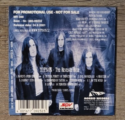 HYPNOS 'The Revenge Ride' CD Promo Krabathor RARE Death Metal | eBay
