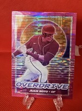 Juan Soto 2021 Panini Chronicles Overdrive #13 Pink Pulsar Prizm Nationals/ NY