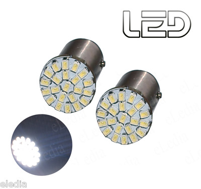 Ampoules P21W BA15S 1156 T25 à 9 LED Rouge - Vendus Par Paire - Foto 4