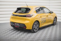 Heckansatz Diffusor Passend FüR Peugeot 208 Mk2 Schwarz Matt