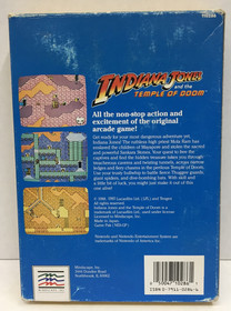 COMPLETE Indiana Jones and the TEMPLE OF DOOM Nintendo NES CIB Manual TESTED