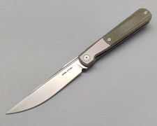 Real Steel Messer RB-7 Titanium Green Micarta...