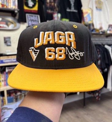 Jaromir Jagr #68 Pittsburgh Penguins Vintage Snapback Hat Cap NHL