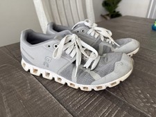 On Cloud 5 Running Shoes Womens Size W 8 Glacier Gray White Mesh - Used