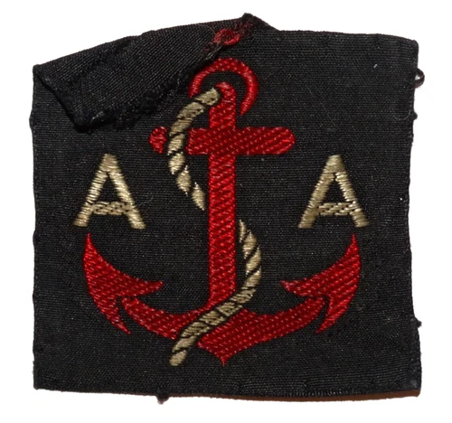 BRITISH MILITARY CAP BADGES, Maritime Royal Artillery  & Anti-Aircraft, WW2