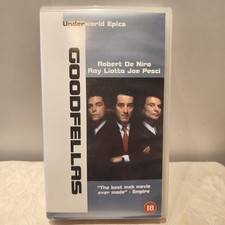 GOODFELLAS — VHS Tape — Robert De Niro, Ray Liotta, Joe Pesci — Cert 18