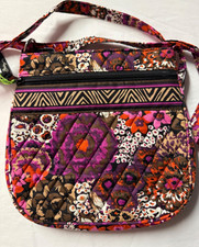 Vera Bradley Petite Double-Zip Hipster Crossbody Bag in Rosewood NWTS RARE