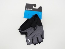 New Garneau Men's Gel Ultra Fingerless Padded Cycling Gloves Gray / Black Large