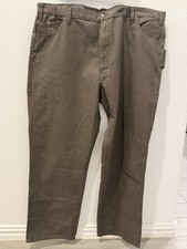NEW DICKIES MENS RELAXED FIT DARK GREEN CARPENTER JEAN PANTS 42 X 32