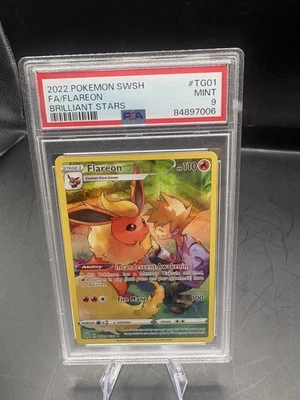 pokemon tcg brilliant stars tg01 tg30 flareon card Paldean Fates 3 Pack Blister Sticker main image 0