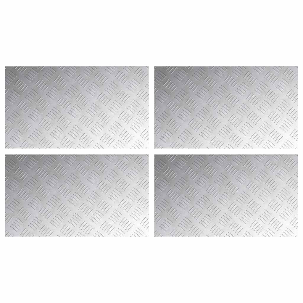 Offerta Gradini Scale Alluminio 70x40 cm Argento - Kit Risparmio 4 Pezzi - 2