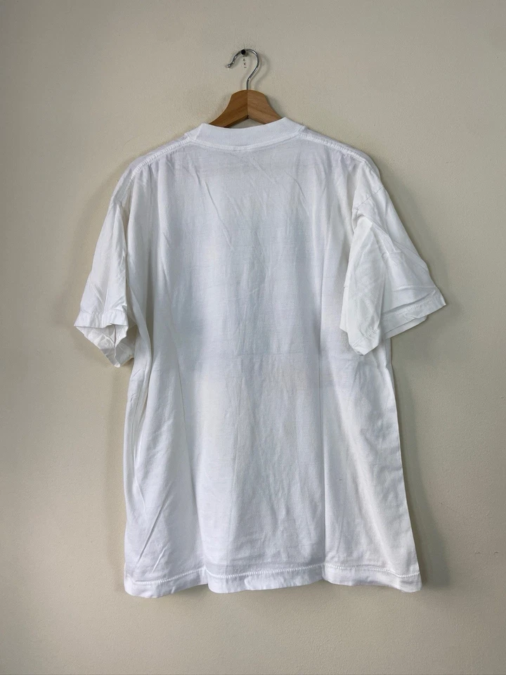 Camiseta Blanca Gráfica Pájaro Negro Puente Londres Garfield Vintage Años 90 Gráfico - L Foto 4 de 4