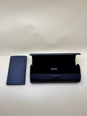 Parda Eyeglass Case with Black Velvet Lining. Prada Sunglass Eyeglass Case + Bundle with eSHADES Luxury  main image 3