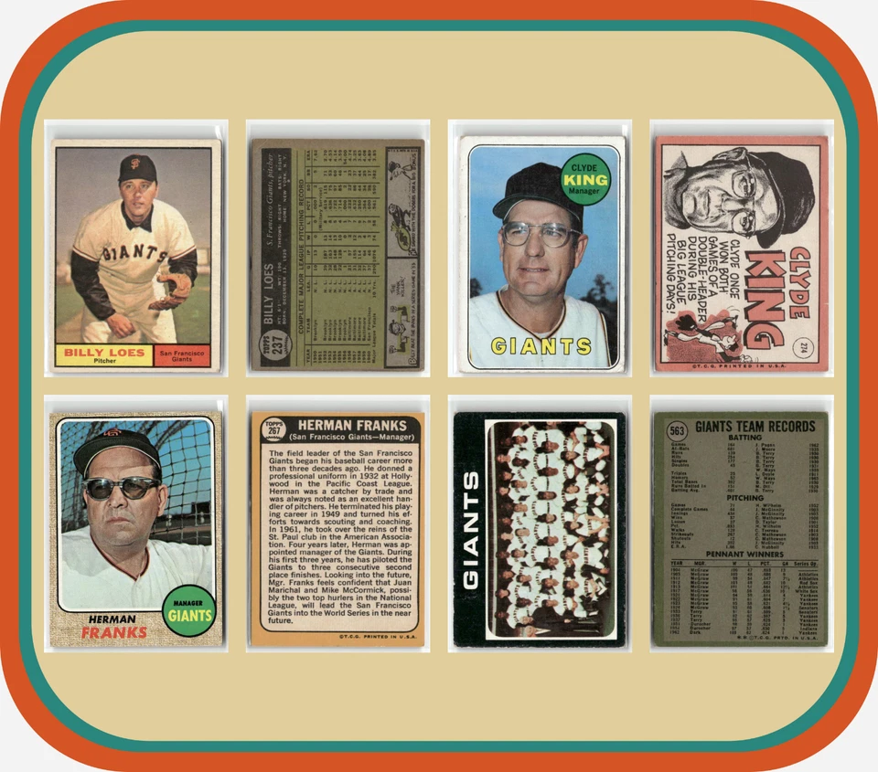 Gigantes de San Francisco - Lote de 36 cartas Topps de colección - 1965-1972 - Linzy, McDaniel Foto 2 de 4