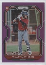 2021 Panini Prizm Purple Prizm Wyatt Mathisen #84 0fp5