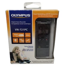 Olympus VN-721PC Digital Voice Recorder 2GB New Open Box Voice Memos Lectures