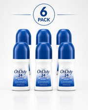 Avon On Duty Sport 24 Hour Deodorant 2.6 oz. Roll-On 6 Pack