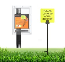 JIZHGRAD Blank Lawn 6" x Signs , 16" Stakes , Yard Signs with Stakes KIT