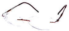 SILHOUETTE 5521 2540 Austria Brown Rimless 17-135mm Eyeglasses Frame