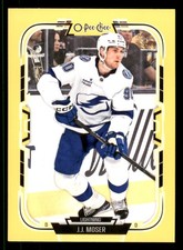 2025-26 O-Pee-Chee Yellow Border #290 J.J. Moser Tampa Bay Lightning