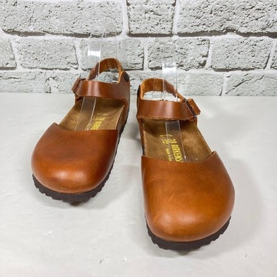 Birkenstock Messina EU38 Brown Leather Strap Sandals Rare Women