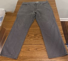 Carhartt Pants Mens 40x32 Gray Canvas Workwear Relaxed Fit Straight Leg Utility