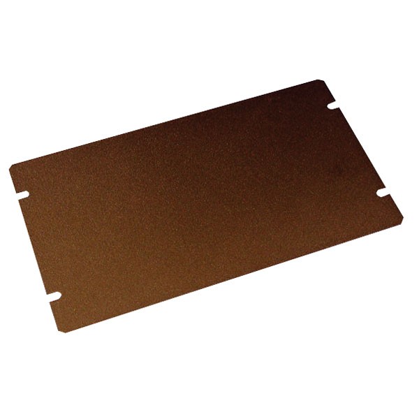 Hammond Steel Chassis Bottom Plate, Black (254 x 152 x 1mm)