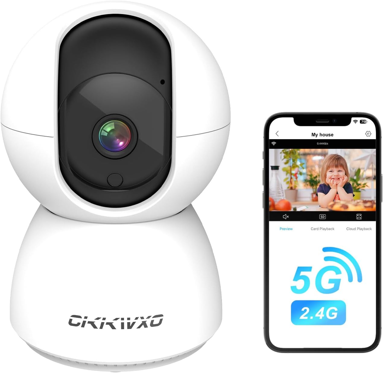 Offerta Telecamera Interno 2K 3MP WiFi 5Ghz | Miglior Rapporto Qualità Prezzo