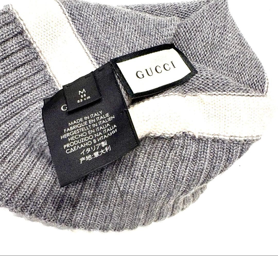 Gucci Knit Hat GG Logo Cap M thumbnail 2