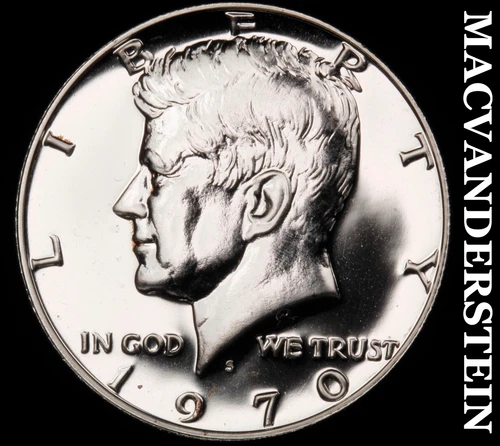1970-S Kennedy Half Dollar- Silver- Choice Gem Proof Luster No Reserve #J3147