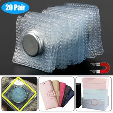 20 Pairs Invisible Magnetic Snap Hidden Sew Magnet Fastener Button Purse Closure